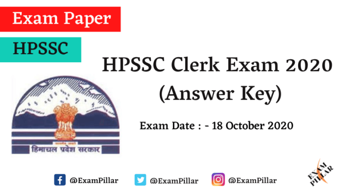 HPSSC Clerk 2020 Answer Key