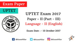 UPTET Exam 2017 Paper – II Answer Key