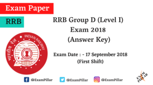 RRB Group D Previous Year Exam Paper