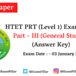 HTET PRT Answer Key 2021