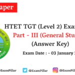 HTET TGT Answer Key 2021