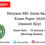 HSSC Gram Sachiv 10 Jan 2021 Answer Key