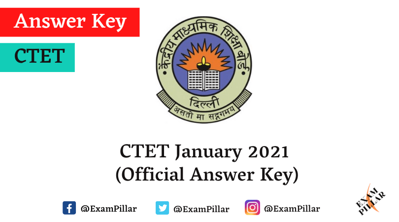 CTET January 2021 Official Answer Key