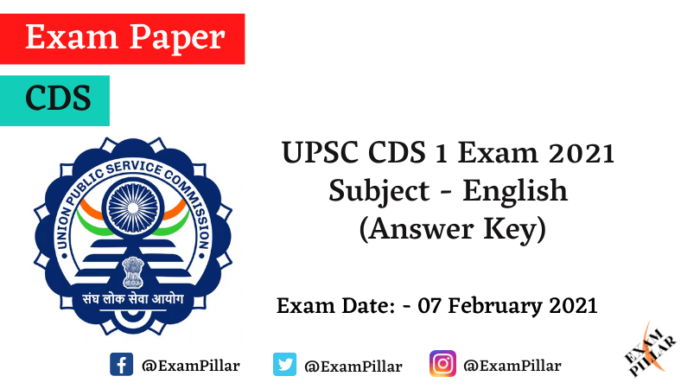 UPSC CDS 2021 Answer Key