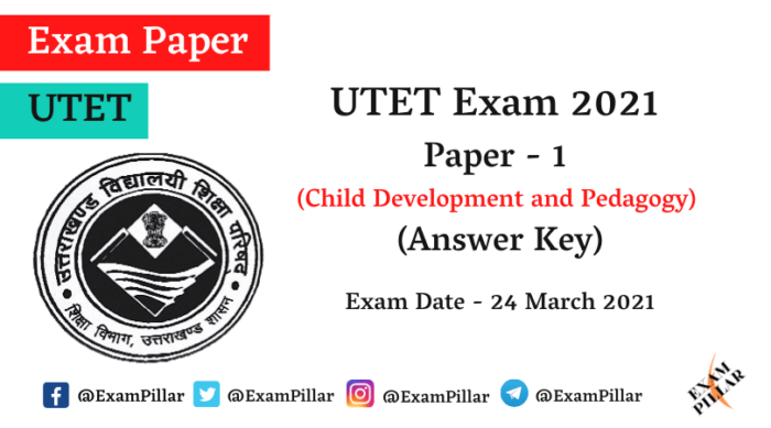 UTET 2021 Paper 1 Answer Key