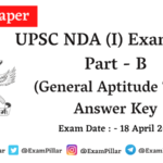 NDA 2021 General Aptitude Test Answer Key