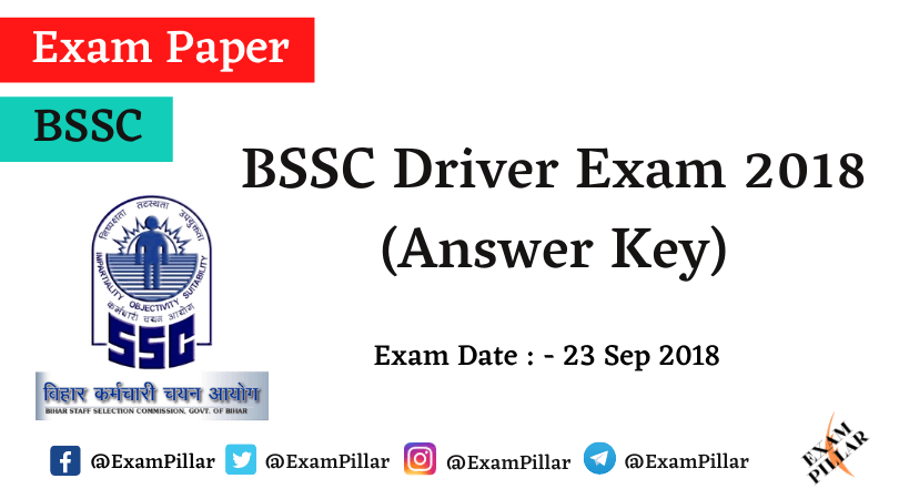BSSC Driver Exam 2018