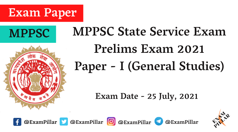 MPPSC Pre Exam Paper 2021 Answer Key