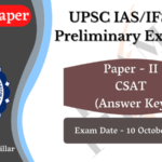 UPSC Pre Exam Paper 2021 Answer Key