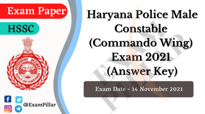 Haryana Police Wing Commando Exam 2021 (Answer Key)