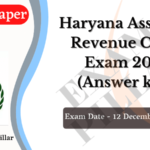 HSSC Assistant Revenue Clerk Exam 12 Dec 2021 Answer Key