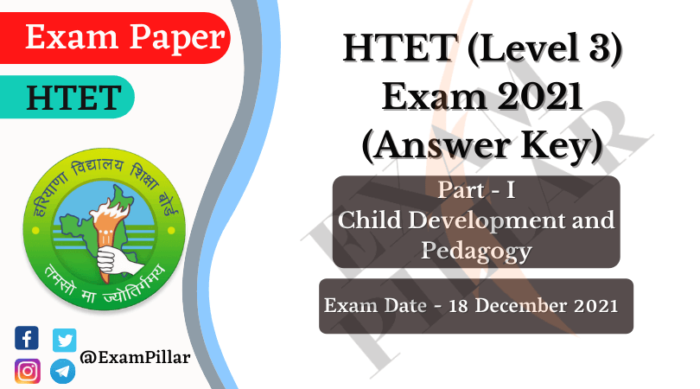 HTET (Level 3) Exam 18 Dec 2021 (Answer Key)