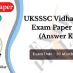 UKSSSC VidhanSabha Exam 20 March 2022 Answer Key