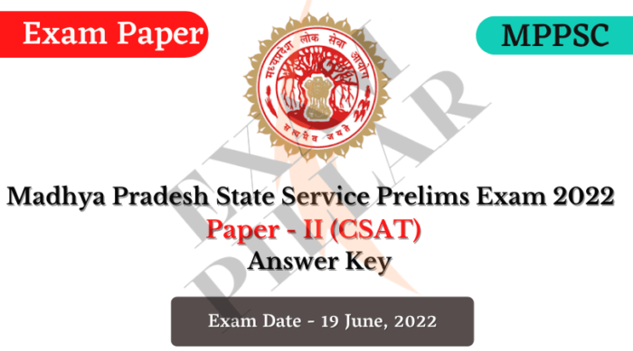 MPPSC Pre Exam 2022 Answer Key