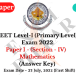 REET 2022 Answer Key