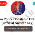 Rajasthan Police Constable Exam – 02 July 2022 Answer Key