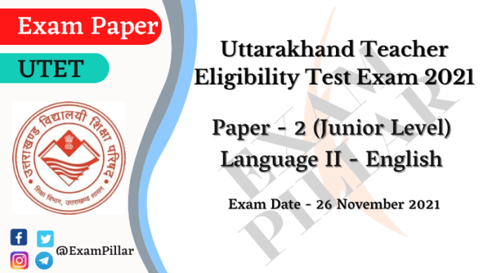 UTET Exam 26 Nov 2021 Paper II Answer Key