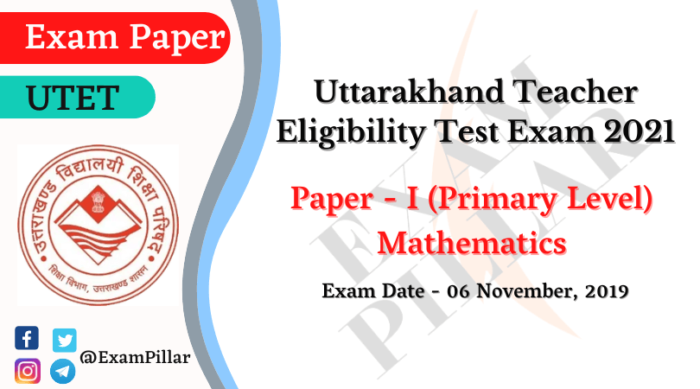 UTET Paper I 2019 Answer Key