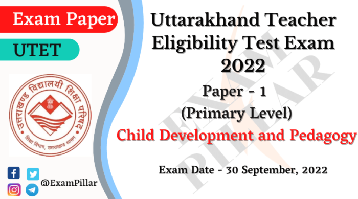 UTET Exam 2022 (Answer Key)