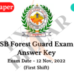 RSMSSB Forest Guard Exam 12 November 2022 (First Shift) Answer Key