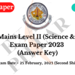 REET Mains Level 2 (Science & Maths) Paper 2023 (Answer Key)