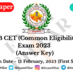 Rajasthan CET Exam 2023 Answer Key