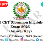 Rajasthan CET Exam 2023 Answer Key