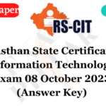 RS-CIT Exam Paper 08 October 2023 (Answer Key)