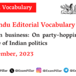 The Hindu Editorial Vocabulary