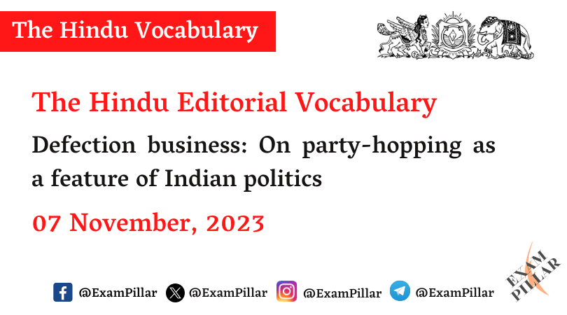 The Hindu Editorial Vocabulary
