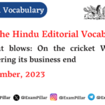 The Hindu Editorial Vocabulary