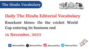 The Hindu Editorial Vocabulary