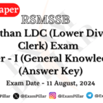 RSMSSB LDC Exam 2024 Answer Key