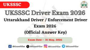 UKSSSC Driver Exam Paper - 31 May 2026 (Official Answer Key)